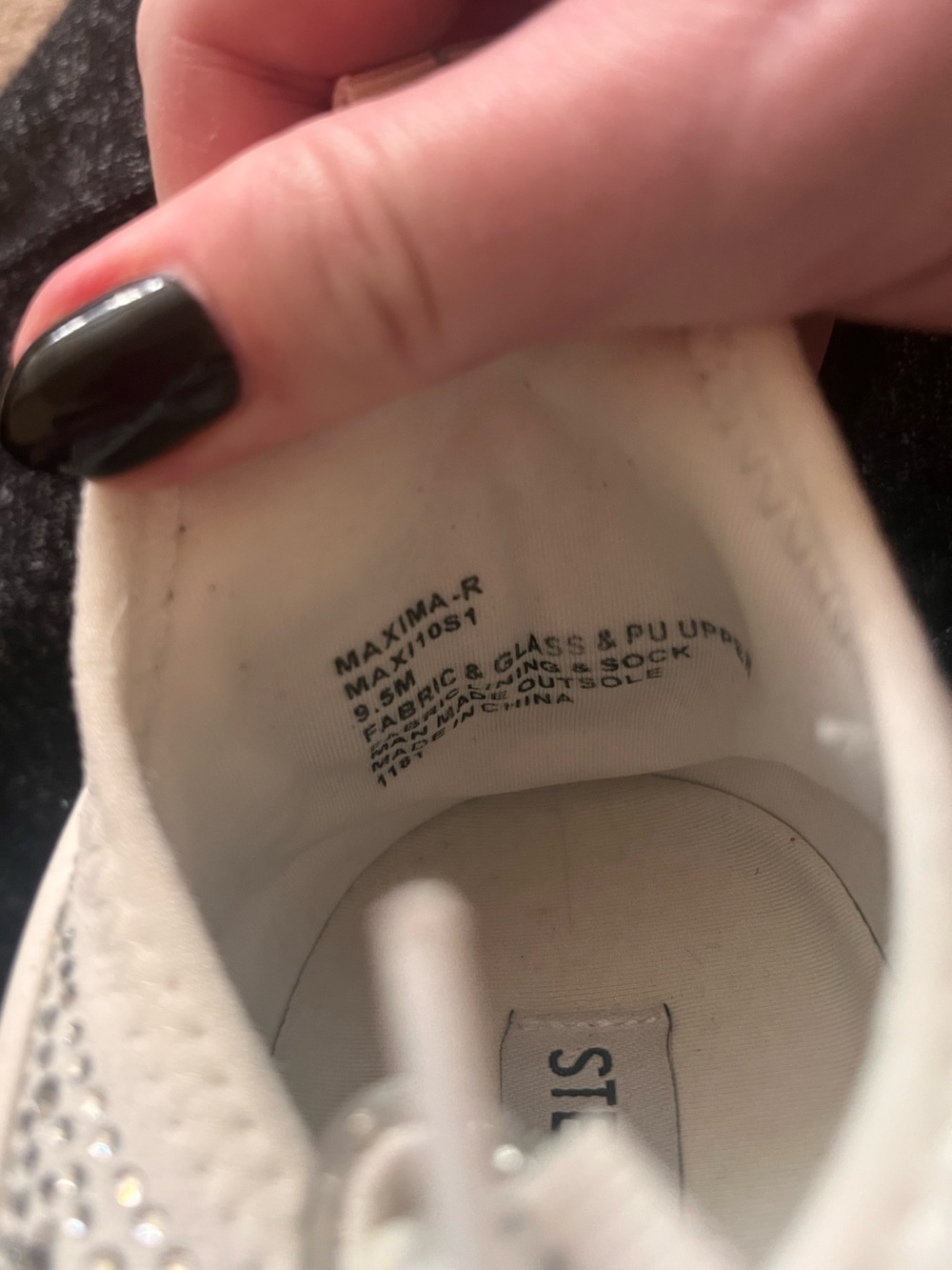 Steve Madden - White Crystal Sneakers - Picture 5 of 12
